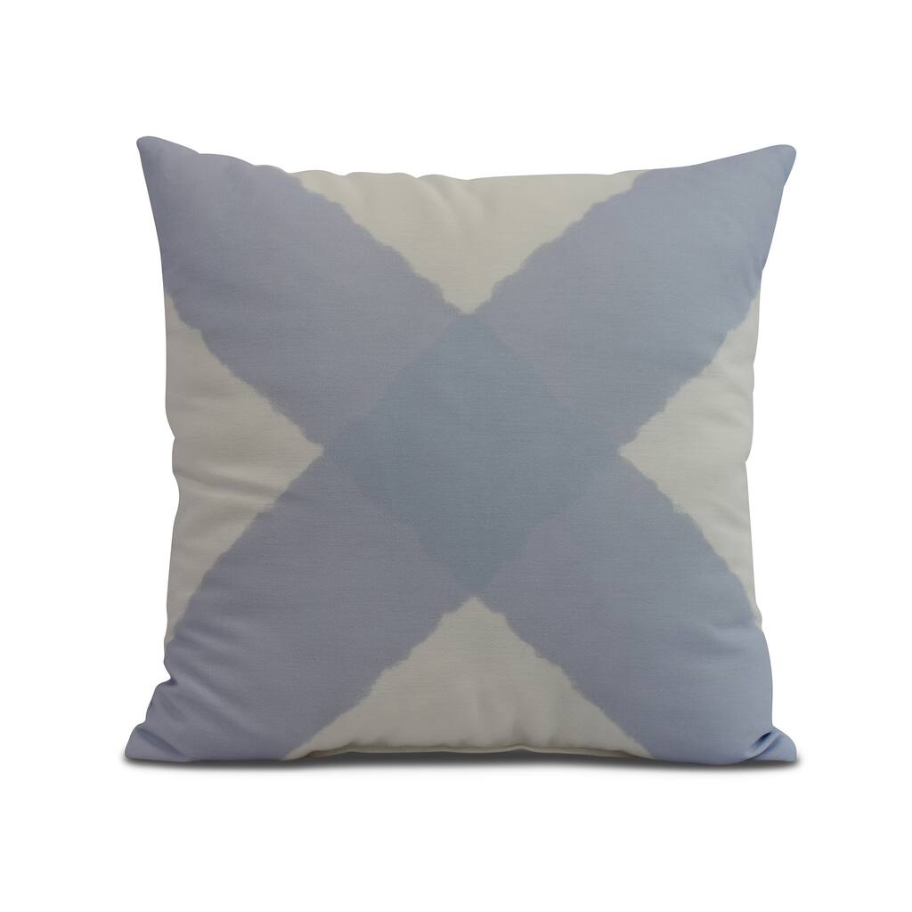 16 x 16 Inch X Marks the Spot Geometric Print Outdoor Pillow