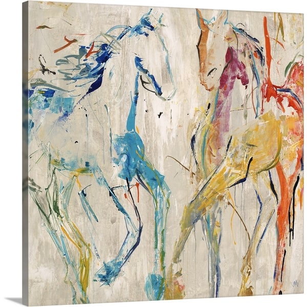 slide 2 of 8, "Horse Dance" Canvas Wall Art