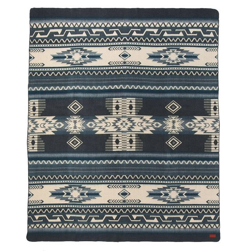 HomeRoots Ultra Soft Dark Gray Southwest Handmade Blanket