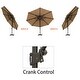 preview thumbnail 4 of 35, Luxury Patio Cantilever Umbrella with Round Double Top