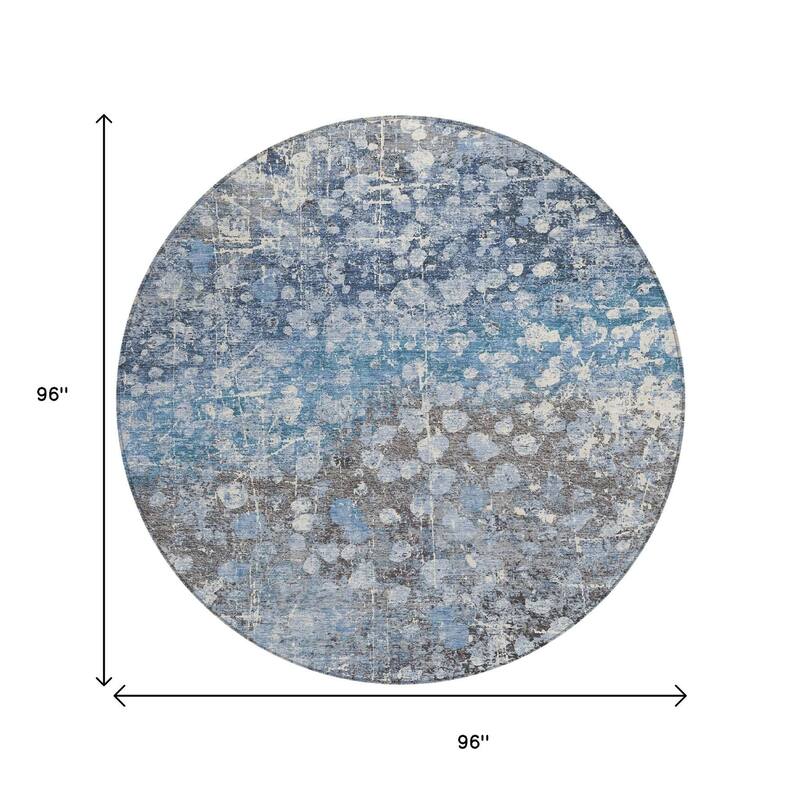 HomeRoots Abstract Transitional Rectangle Outdoor Rug