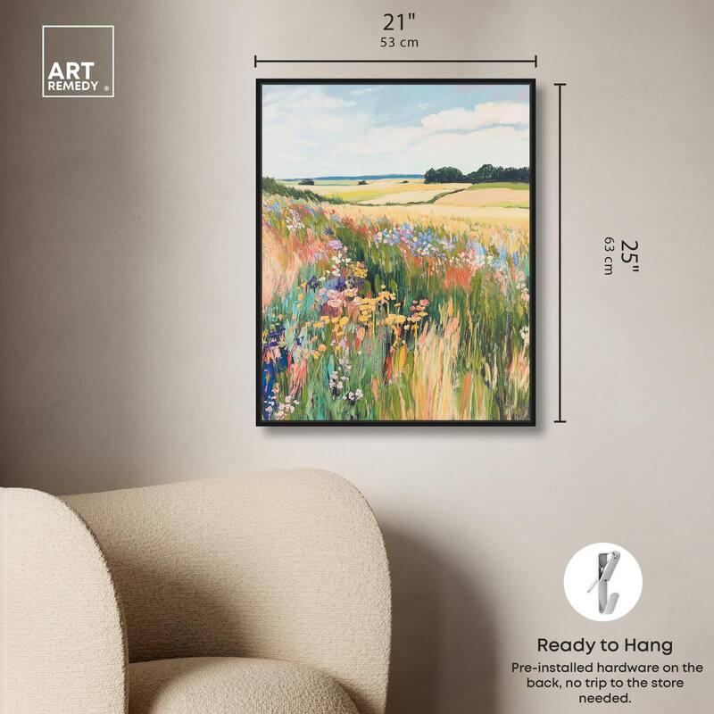 Open Field I Canvas by Art Remedy