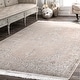 preview thumbnail 7 of 6, Nuloom Vintage Distressed Medallion Ivory Tassel Rug 10' x 14' - Beige - Rectangle