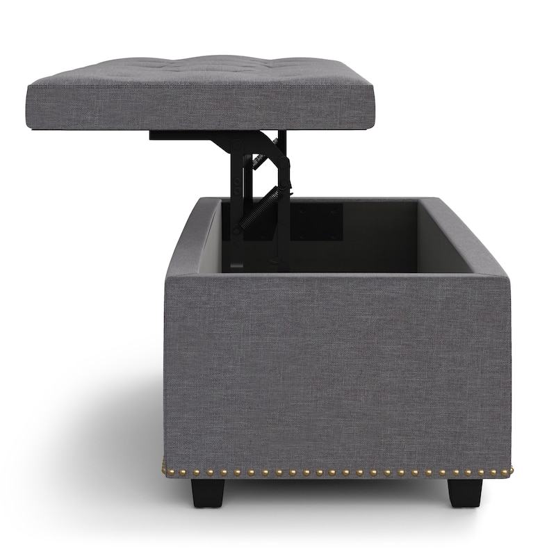 WYNDENHALL Springfield 44 inch Wide Traditional Rectangle Storage Ottoman