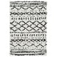 preview thumbnail 171 of 175, SAFAVIEH Arizona Shag Lotta Moroccan 1.2-inch Thick Rug 2' x 3' - Ivory/Black