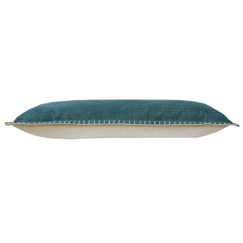 Sevita Vita Embroidered Edge Cotton Throw Pillow, Single or Set of 2