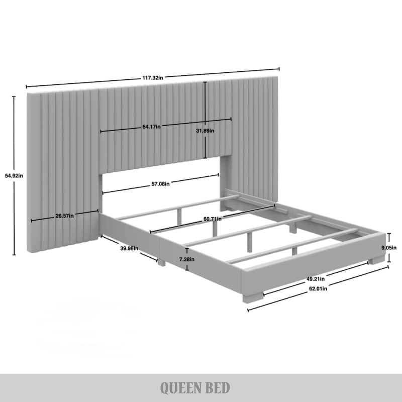 CraftPorch Simple Luxury Wall Panel Bed