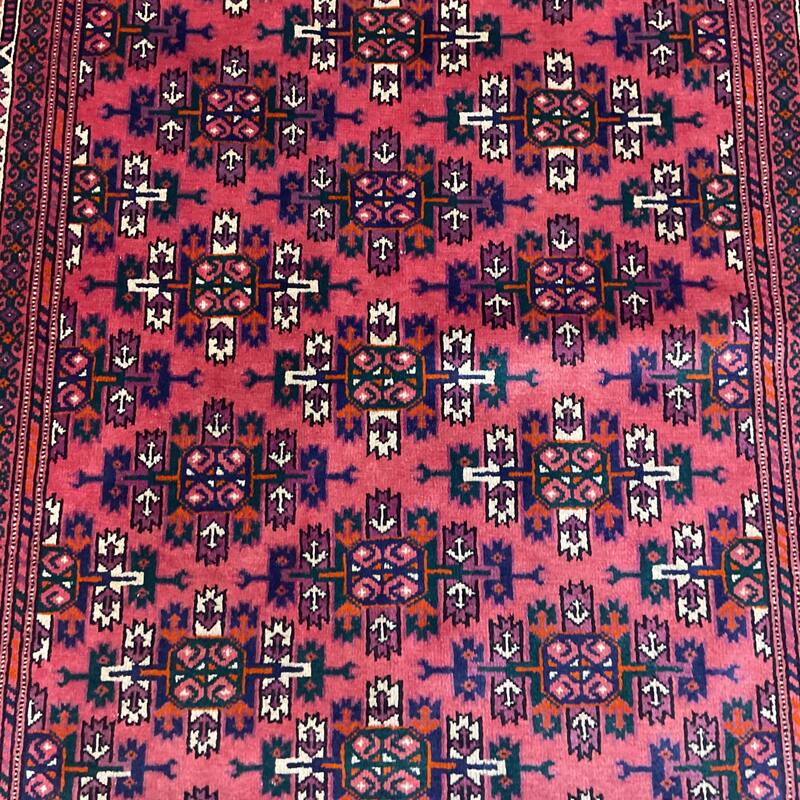 HERAT ORIENTAL Handmade Turkoman Wool Rug - 3'7" x 6'1"