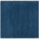 preview thumbnail 150 of 197, SAFAVIEH Laguna Shag Verdiana Solid Color 2-inch Thick Rug. 4' Square - Blue - Square
