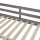 preview thumbnail 11 of 15, Full Size Loft Bed with U-shaped Desk and Storage Shelves,Minimalist Design