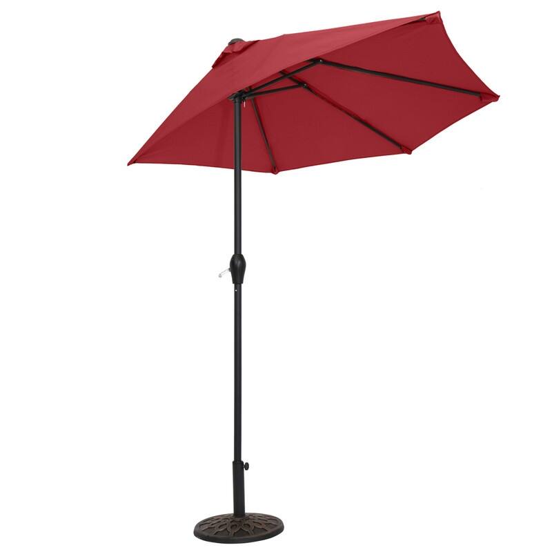 Patio Central Umbrella Cantilever Umbrella Rust Proof Iron