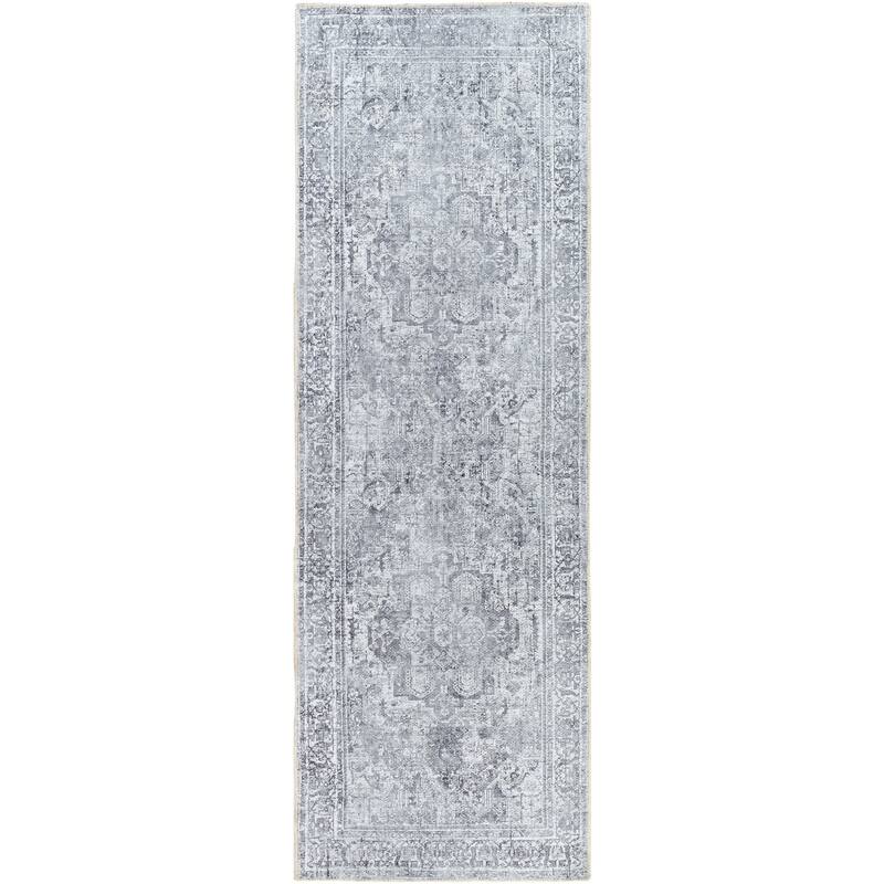 Livabliss Irina Traditional Medallion Machine Washable Area Rug
