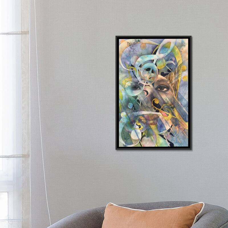 iCanvas "Jazz Fest Also" by Liz Covington Framed Canvas Print