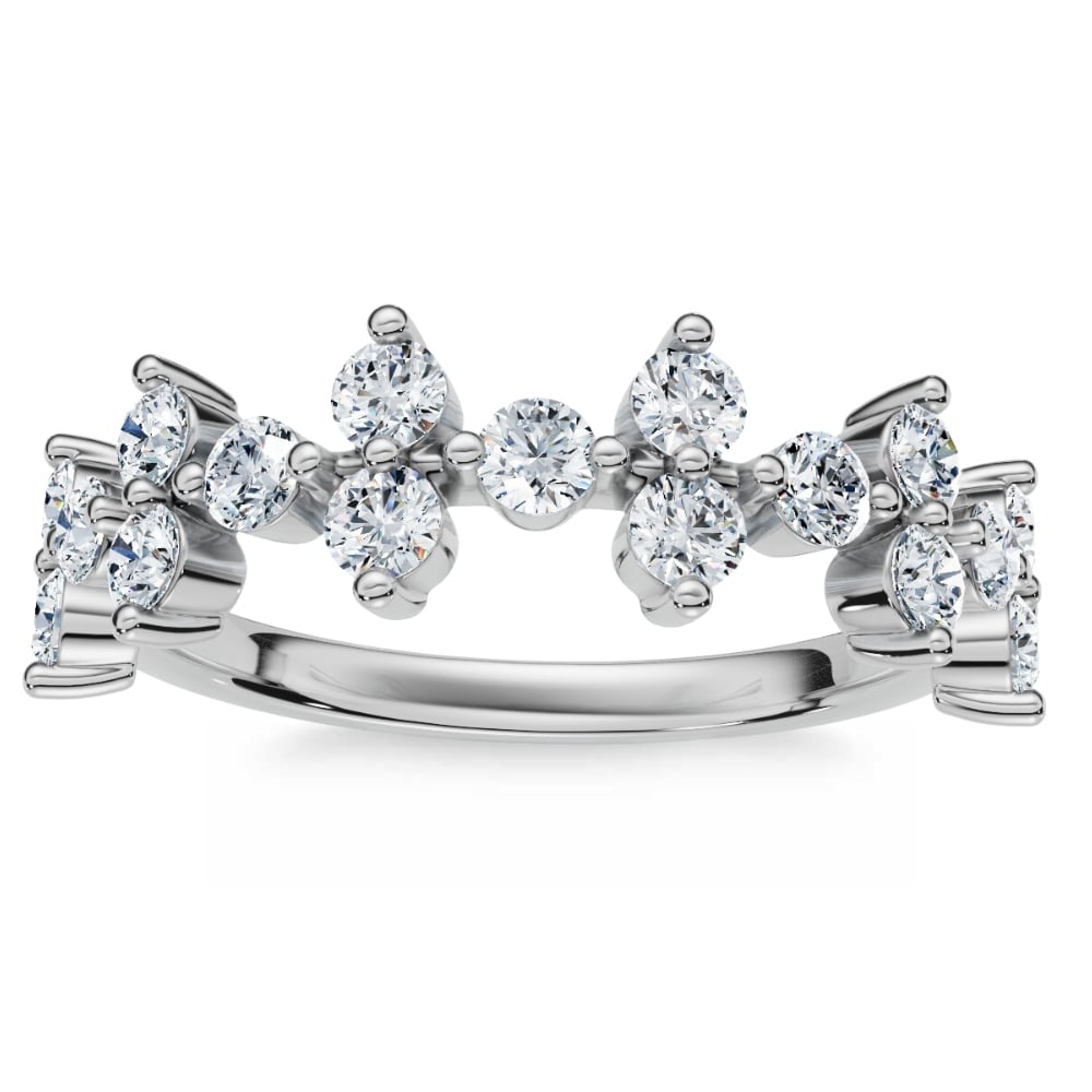 Bliss Diamond 1/2Ct Round Diamond Wedding Ring Stackable Wedding Band Gold Lab Grown