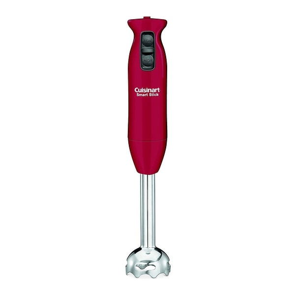 Cuisinart CSB-75RFR Smart Stick 2-Speed Immersion Hand Blender, Red, Certified Refurbished