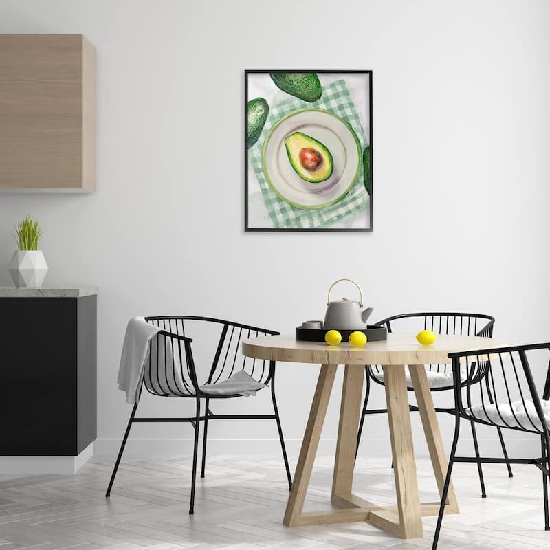 Stupell Delicious Avocado on Plate Framed Giclee Art Design By Lil' Rue
