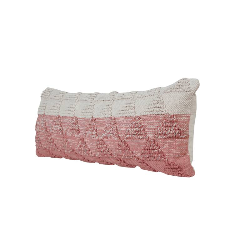 Sevita Contemporary Textured Diamond Cotton Throw Pillow