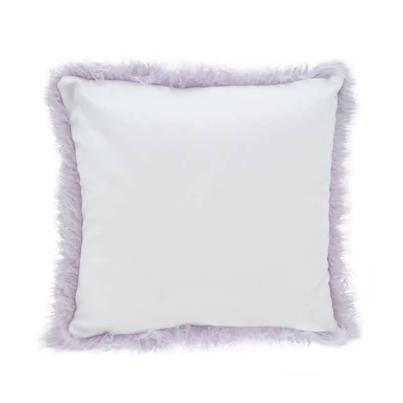 Mongolian Shaggy Faux Fur Throw Pillow