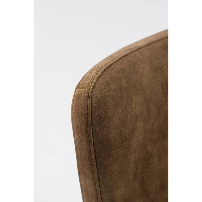 Modrest Ditka Modern Camel Velvet Dining Chair (Set of 2)