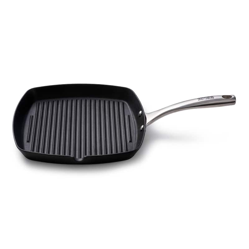 Skottsberg 11 in. Cast Iron Grill Pan - Black