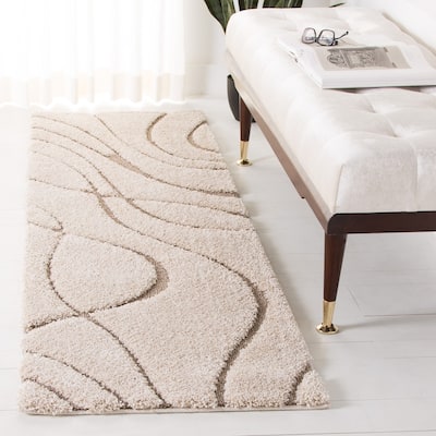 SAFAVIEH Florida Shag Sigtraud Abstract Waves 1.2-inch Thick Rug
