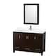 Option Espresso / White Quartz Top / Brushed Chrome