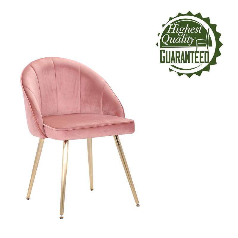 Porthos Home Daija Velvet Dining Chairs with Gold Legs
