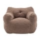 preview thumbnail 4 of 68, Bean Bag Sofa Chair with Armrests Stuffed High-Density Foam