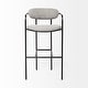 preview thumbnail 24 of 33, Parker Brown Faux-Leather Seat with Gold Metal Frame Bar Stool