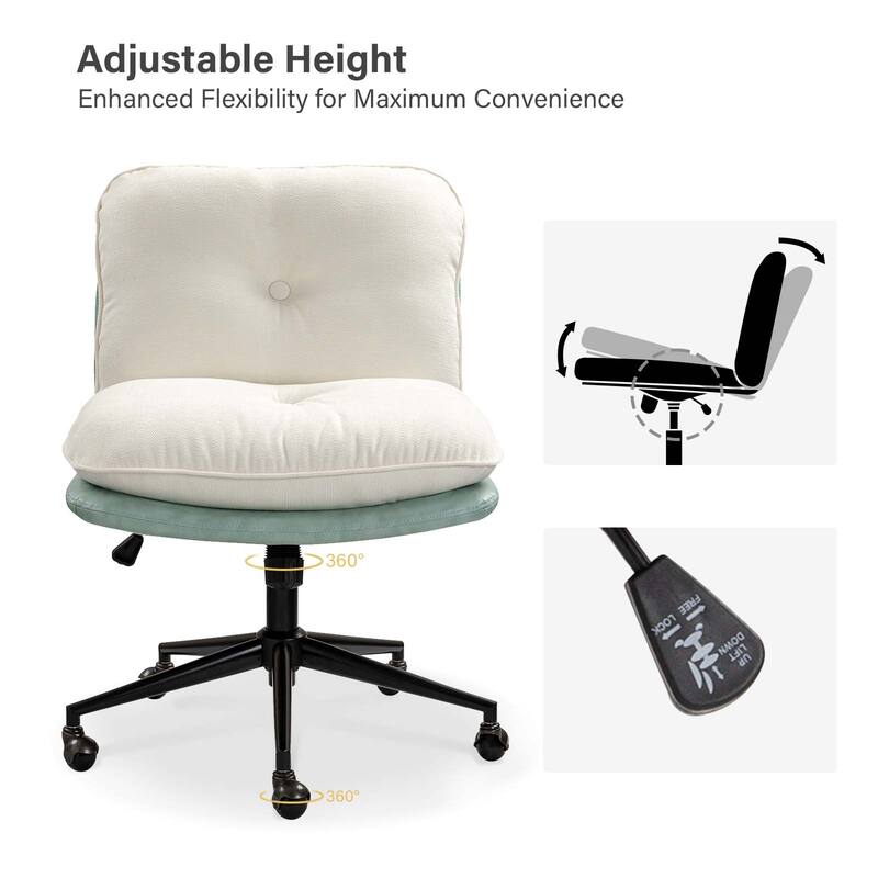Lindsay Modern Tilting Criss Cross Home Office Chair by HULALA HOME