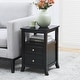 preview thumbnail 24 of 26, Convenience Concepts Melbourne 2 Drawer End Table with Shelf