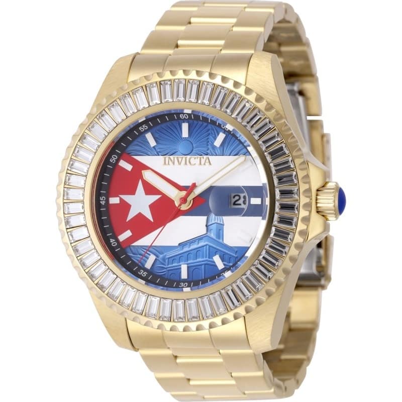 Invicta Men's 49618 Pro Diver Quartz PC32 Metal Dial Watch - Blue