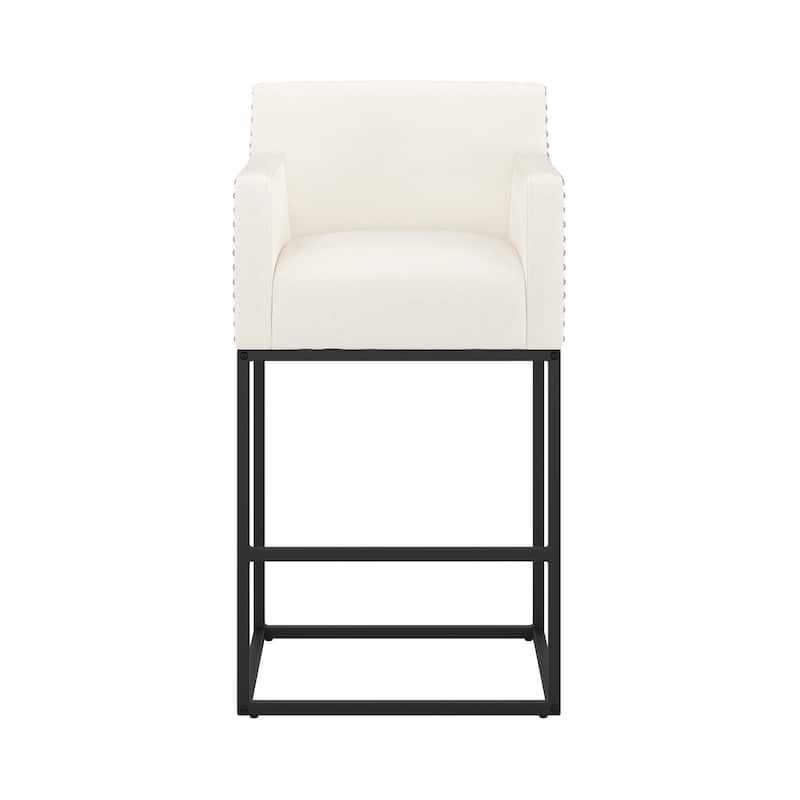 Modern Counter Height Bar Stools Fabric Upholstered Counter Stool