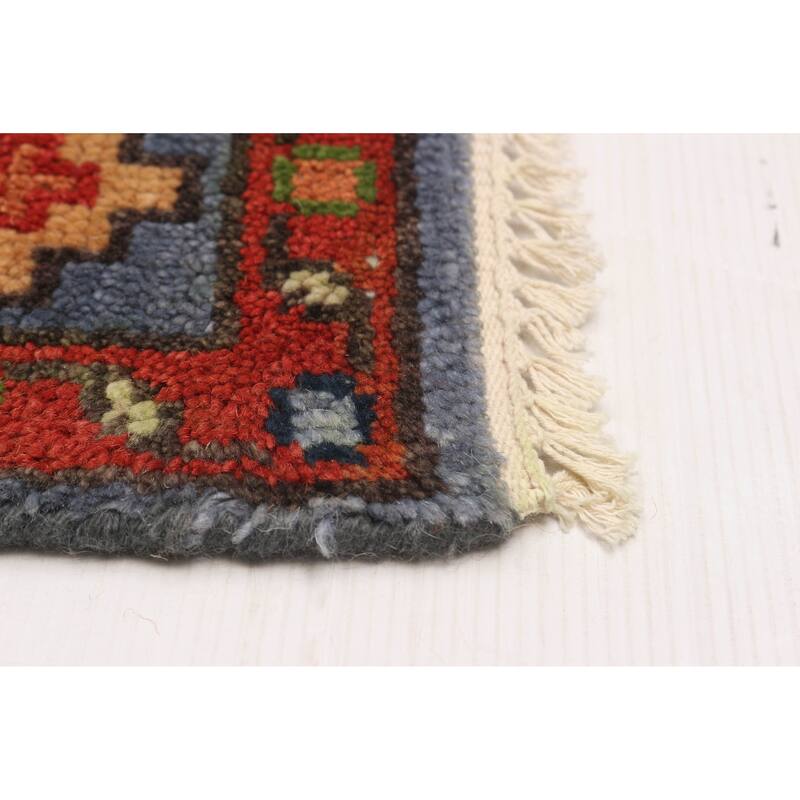 ECARPETGALLERY Hand-knotted Jules Serapi Slate Blue Wool Rug - 8'1 x 9'10