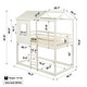 preview thumbnail 3 of 15, Deer Blind House Bunk Bed Twin Over Twin Bunk Bed for Kids, Bunk Beds, Playhouse Twin Bunk Bed, Wooden Bunk Beds for Kids