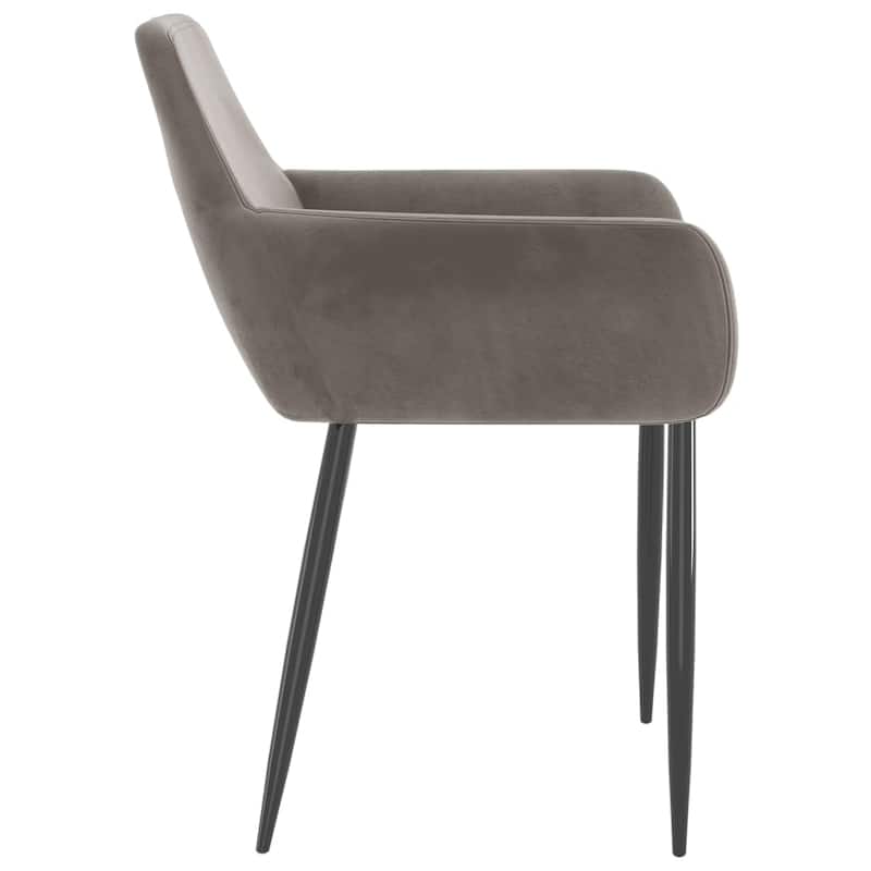 vidaXL Dining Chairs Upholstered Chair with Metal Legs for Living Room Velvet - 22" x 22" x 30.7"