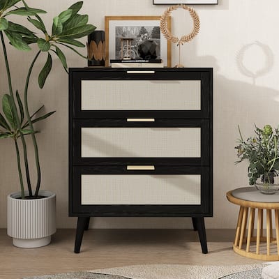 3 Drawers Wood Pantry Organizer, Drawer Storage Cabinet Suitable for Bedroom, Living Room, Kitchen