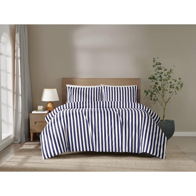 Brooklyn Loom Levi Stripe 3 Piece Comforter Set