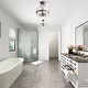 preview thumbnail 8 of 18, Modern 3-Light Drum Semi-Flush Mount Glass Ceiling Light