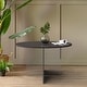 preview thumbnail 5 of 33, Valore Modern Wood Side End Table W Acrylic Base - Round Accent Center Coffee Table for Living Room Bedroom Home Office