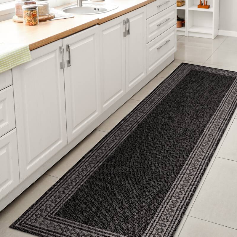 JONATHAN Y Havana Classic Diamond Border Indoor/Outdoor Area Rug