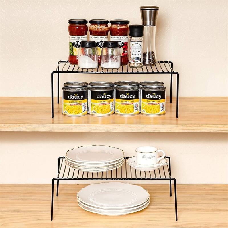 Cabinet Storage Shelf Rack Set of 6 - 9.4"D x 13"W x 5.5"H