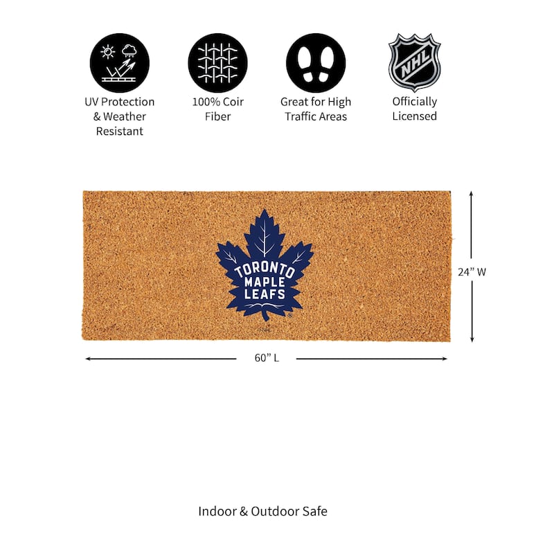 Toronto Maple Leafs Full Color Indoor/Outdoor Coir Mat