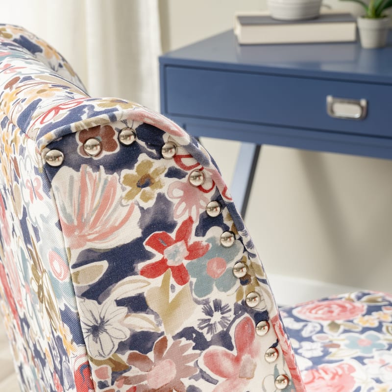 Violet Cow Print Office Chair