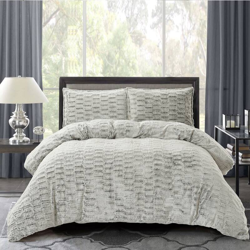 FauxFur Duvet Cover Set - Angela - King