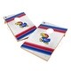 preview thumbnail 1 of 3, Kansas Jayhawks 2x4 Tailgate Cornhole Boards Include Carrying Case