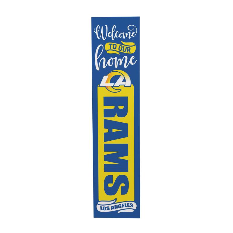 47" Double Sided Seasonal Porch Leaner, Los Angeles Rams - 47" x 11.25"