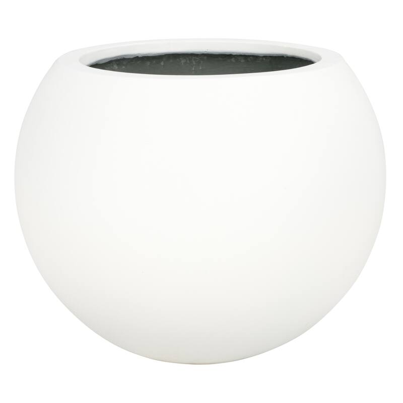 SAFAVIEH Outdoor Dejah Black Planter - 20"W x 20"D x 16"H