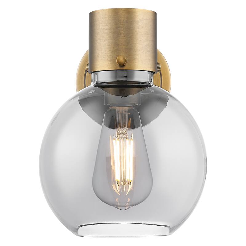 Innovations Lighting 464-1W-G464B-7SM Lawton Sphere 9" Tall Bathroom