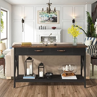 70 inch sales black console table